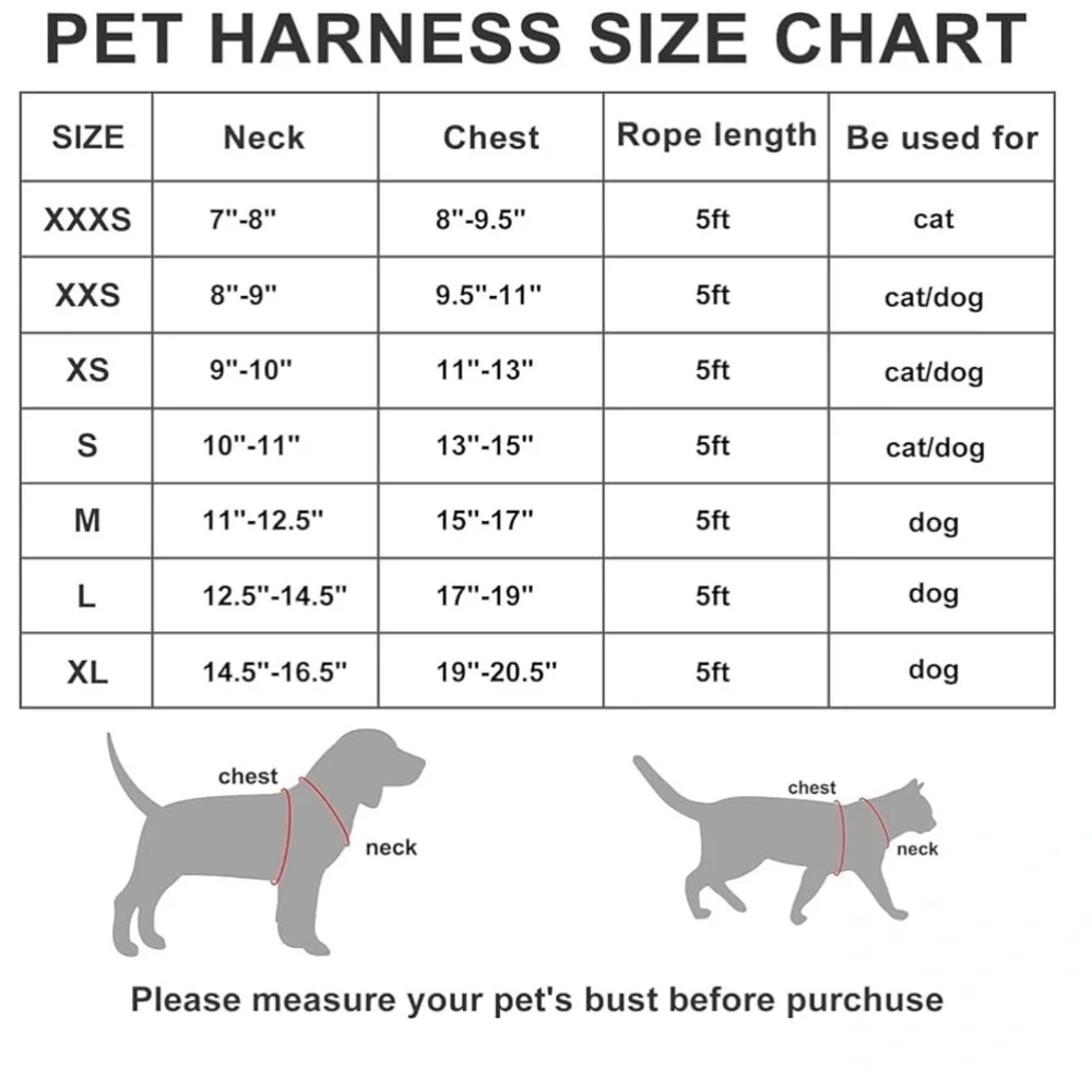 Pet hardness with leash pink size XS reflective